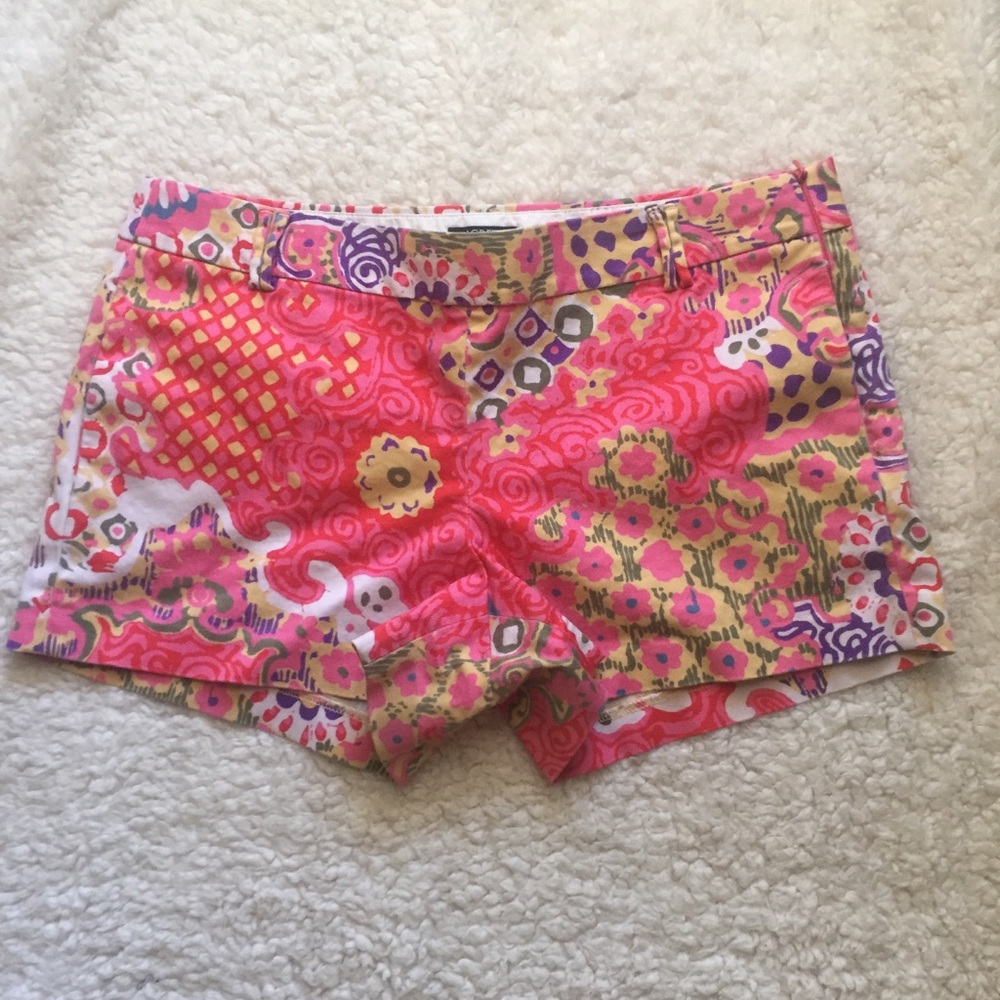 J. Crew Multicolor floral print shorts